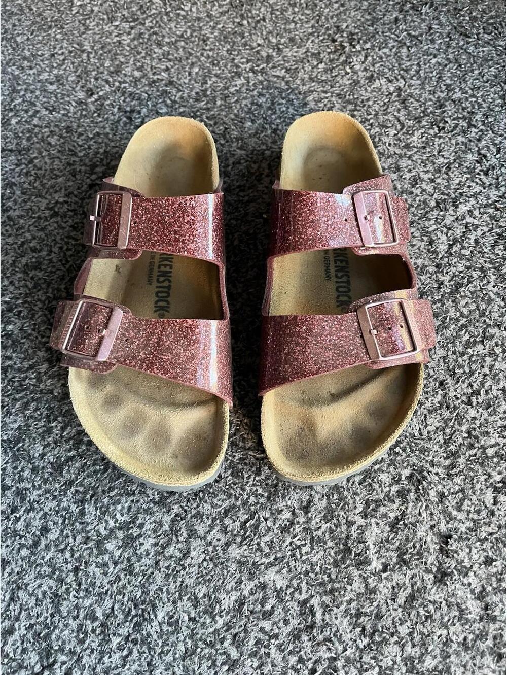 Birkenstock Arizona Cosmic Sparkle Old Rose Birko Flor size 42 W 11 M 9